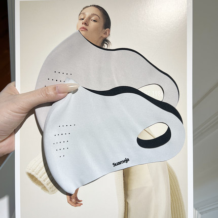 夏季冰感upf50+防晒口罩黑胶原蛋白7A抗菌防紫外线透气薄款面罩