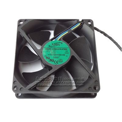 原装 ADDA 9025 9CM 9厘米风扇 4pin 12V 0.50A AD0912UX-A7BGL