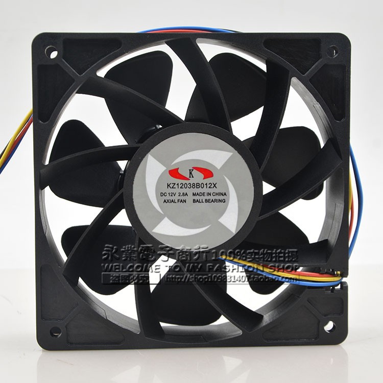 专用 神马机 KZ12038B012X 原装K M3暴力散热风扇 12V 2.8A 12038