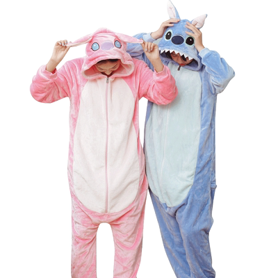 史迪仔连体睡衣男女动物加厚保暖