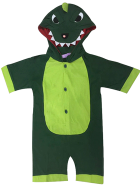 六一节卡通风小孩恐龙儿童演出服