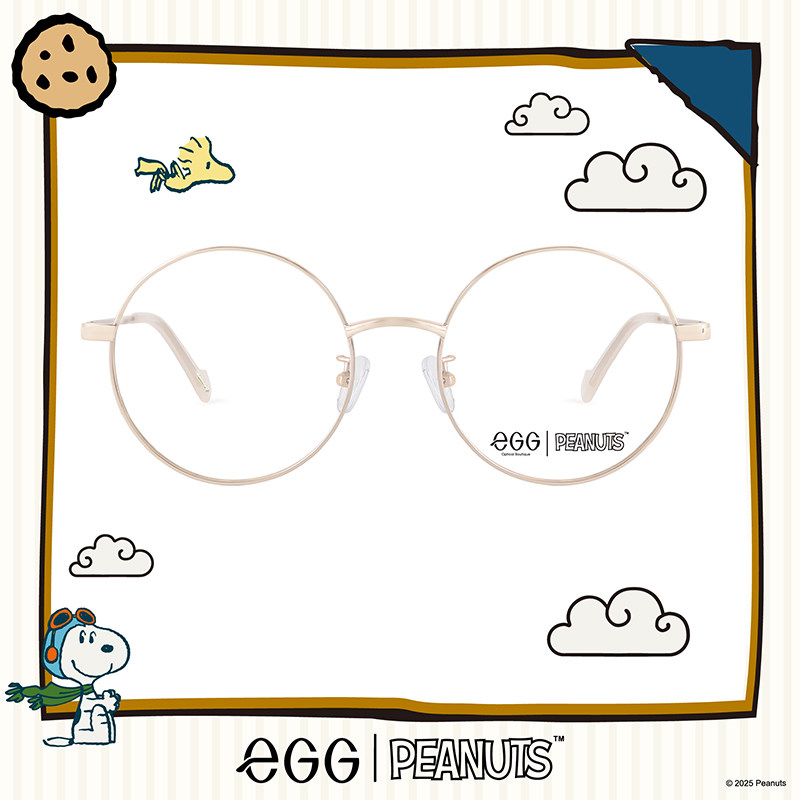 eGGXSnoopy联名款圆形眼镜框