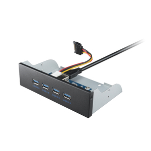粤林 USB3.0 电脑光驱 位前置面板 USB3.0*4 机箱光驱扩展