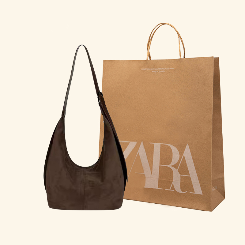 韩版复古麂皮绒简约单肩斜挎包女2025新款秋冬潮大容量通勤托特包