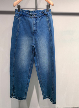 LESS女装国内商场2025冬季新品专柜正品直筒牛仔长裤2P0E15570