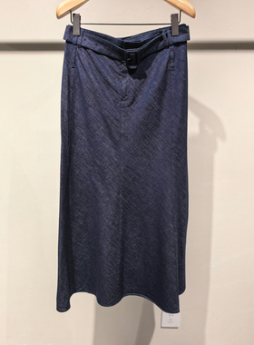 LESS女装国内商场2026夏专柜正品中长款牛仔腰裙2Q4D15340-1595
