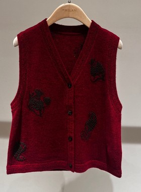 MSLAN新款剪纸提花马夹2026春季国内商场同款专柜正品MIAH216