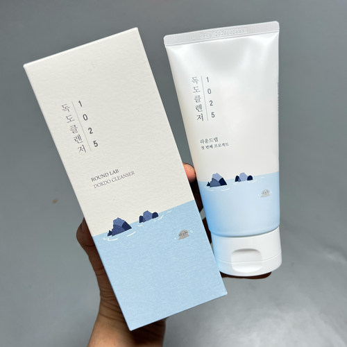 正品韩国roundlab独岛洗面奶柔恩莱洁面氨基酸男女温和清洁控油敏