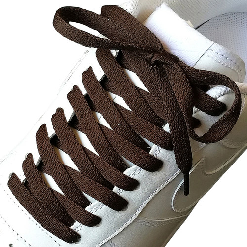 flatx原装8mm扁鞋带深棕色