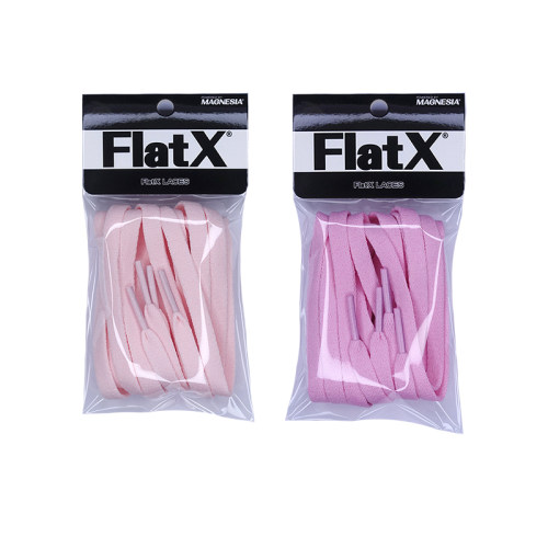 FlatX原装8mm扁鞋带倒钩粉色