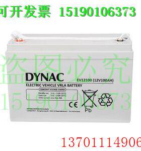DYNAC蓄电池EV12100(12V100AH)免维护铅酸太阳能UPS电瓶