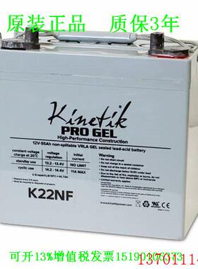 PRO GEL蓄电池K22NF 进口免维护 LED UPS设备 电源 电瓶12V55AH