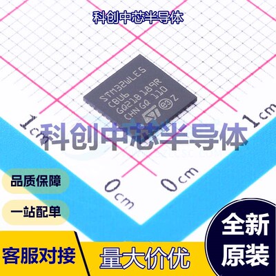 1个 STM32WLE5CBU6 单片机(MCU/MPU/SOC) UFQFPN-48(7x7)     全