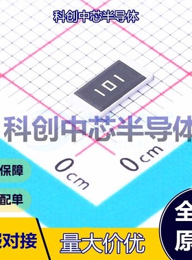 50个 FRC2512J101 TS 贴片电阻 2512 厚膜电阻 100Ω ±5% 1W 全