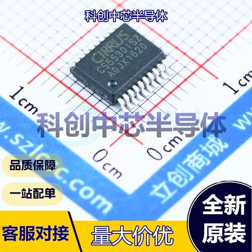 1个 CS5530-ISZ 模数转换芯片ADC SSOP-20-208mil 24位 3.84kHz 1