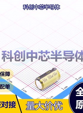 10个 LKMC11H101MF 直插铝电解电容 插件,D6.3xL11mm 100uF ±20%