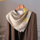 纯羊毛丝巾小方巾女系脖高级感三角羊绒围脖秋冬时尚 洋气高档高端