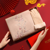 羊毛围巾礼盒送妈妈中老年人奶奶婆婆长辈羊绒生日 礼物实用女士