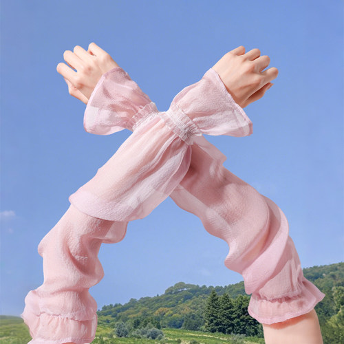 真丝防晒袖套女款夏季开车宽松2026新款冰袖手套手臂套袖夏天高端
