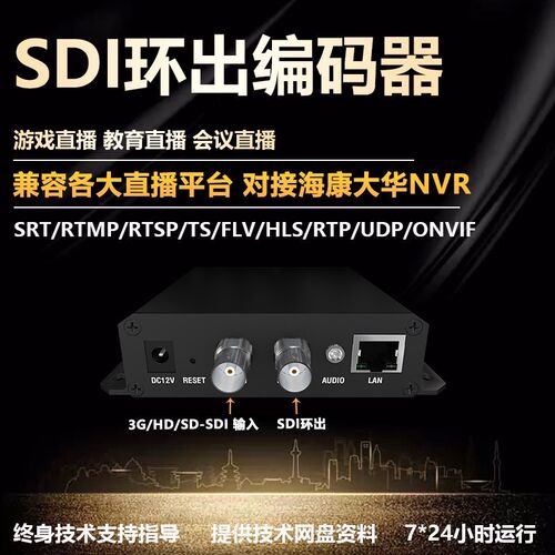 SDI环出直播编码器h.2653GHDS