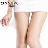 长袜女隐形丝袜女薄款 丹吉娅无痕丝袜连裤 袜显瘦黑肉色夏季 防勾丝