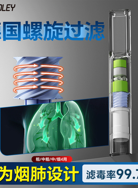 Hadley一次性烟嘴焦油过滤器正品细烟过滤嘴细支男士香烟过滤嘴