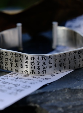 手镯纯银手镯善琢自定义首饰纯银