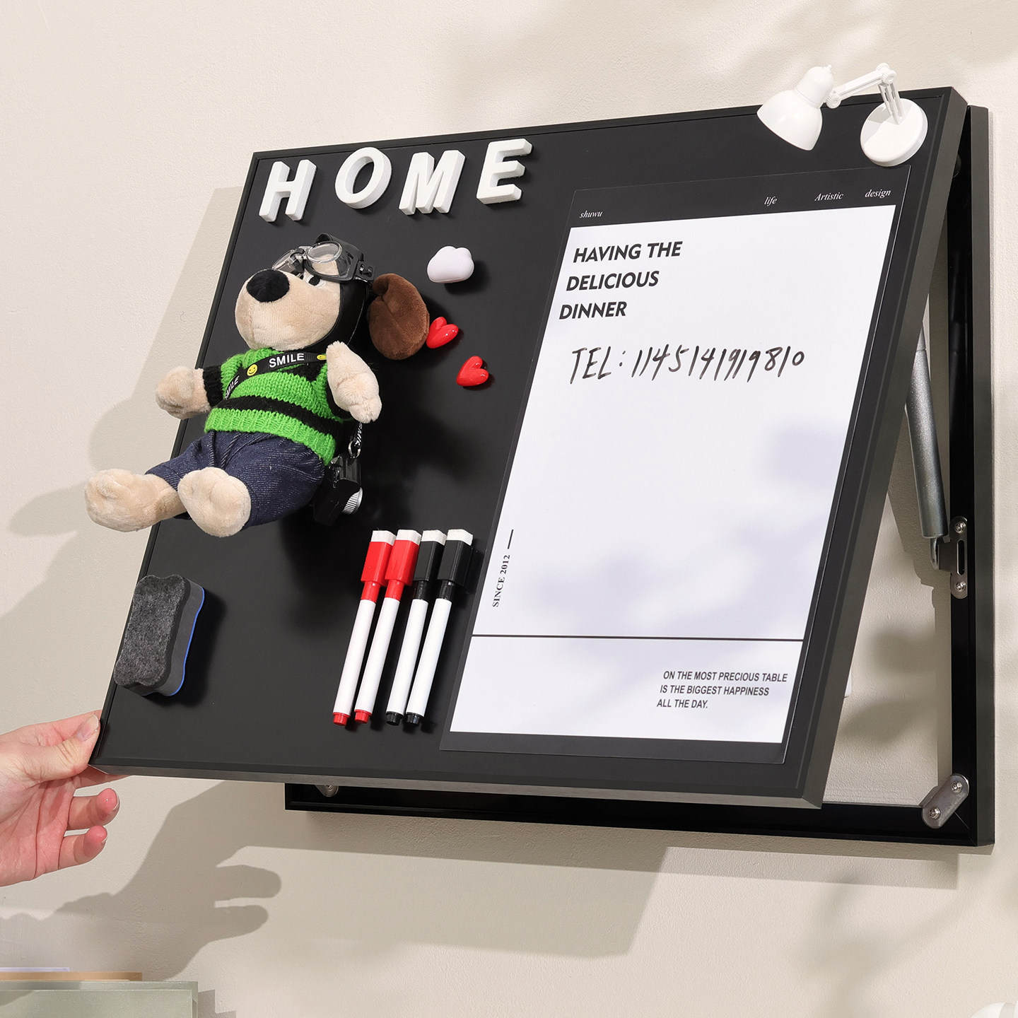 磁吸电表箱装饰画2026新款可diy冰箱贴创意黑板画遮丑神器餐厅画,家居饰品,现代装饰画,淘宝优惠券,粉丝福利购,淘宝优惠卷