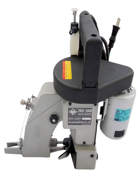 耀瀚牌N600A手提编织袋缝袋口机 牛皮纸复合袋使用进口手提缝包机