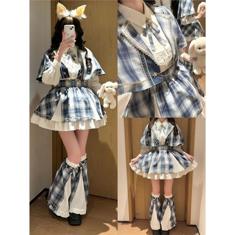 日系偶像斗篷三件套洛丽塔cos