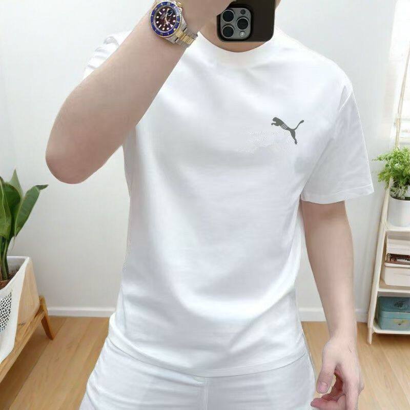 青年2026简约夏季新款男士半袖短袖T恤圆领休闲潮流修身透气上衣