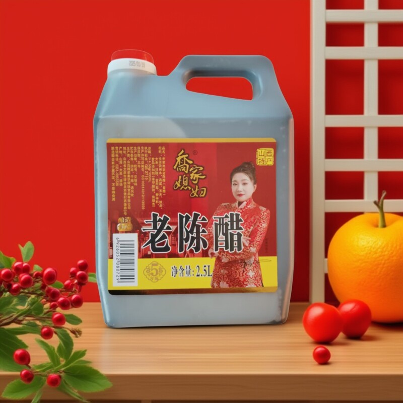 乔家媳妇5斤4.5度大桶山西特产老陈醋饺子凉拌醋家用纯粮酿造