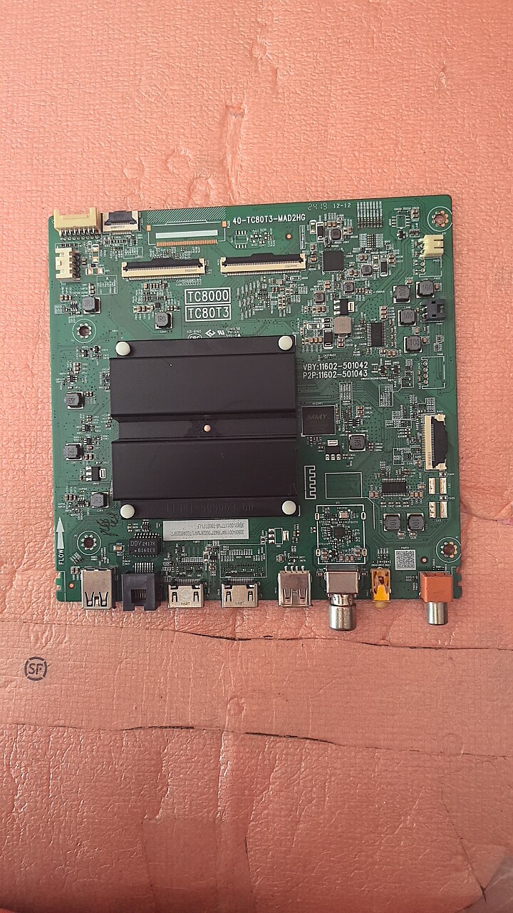 原装TCL 50T8H 55/65/75/85T8H主板40-TC80T3-MAD2HG - 实物图