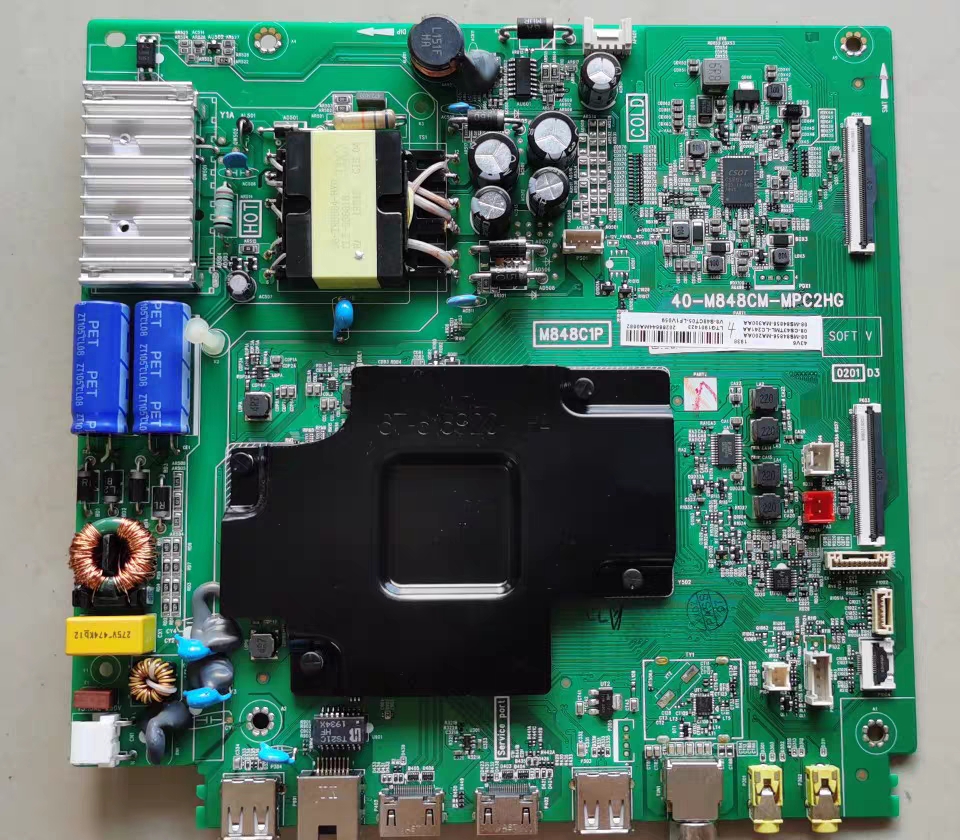 TCL 43V6 43U8 43D10主板40-M848CM-MPC2HG配屏LVU430NDFL测好发