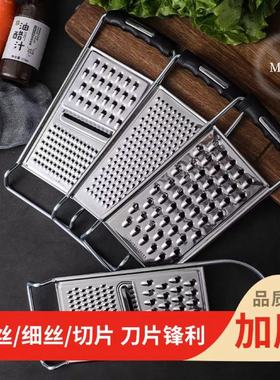 加厚不锈钢多功能切菜器切片器土豆丝擦萝卜丝刨丝削皮厨房神器