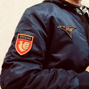机动战士Z高达泰坦斯Titans刺绣飞行员夹克男加厚MA1棉服保暖外套
