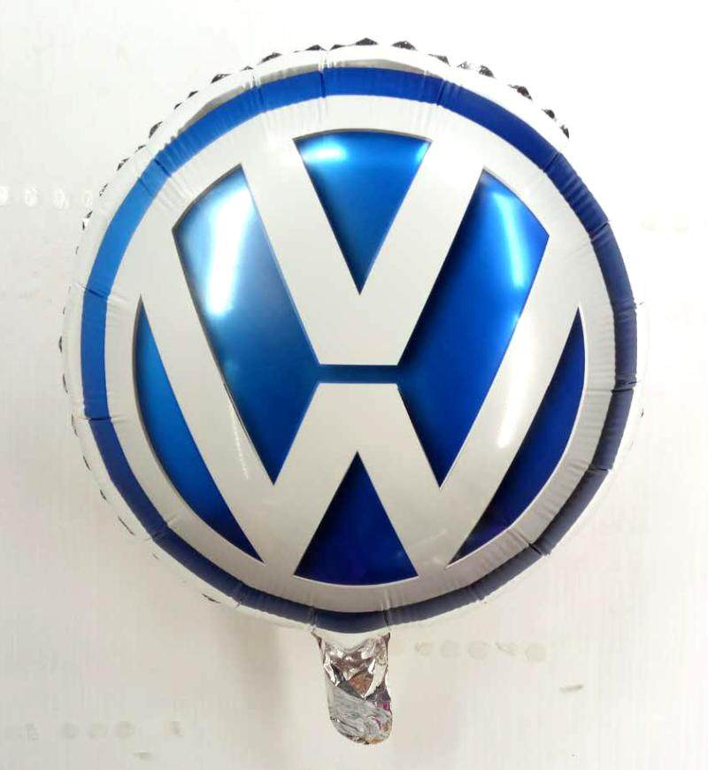 现货大众汽车车展18寸定制铝膜气球4s店促销活动大众logo定制气球