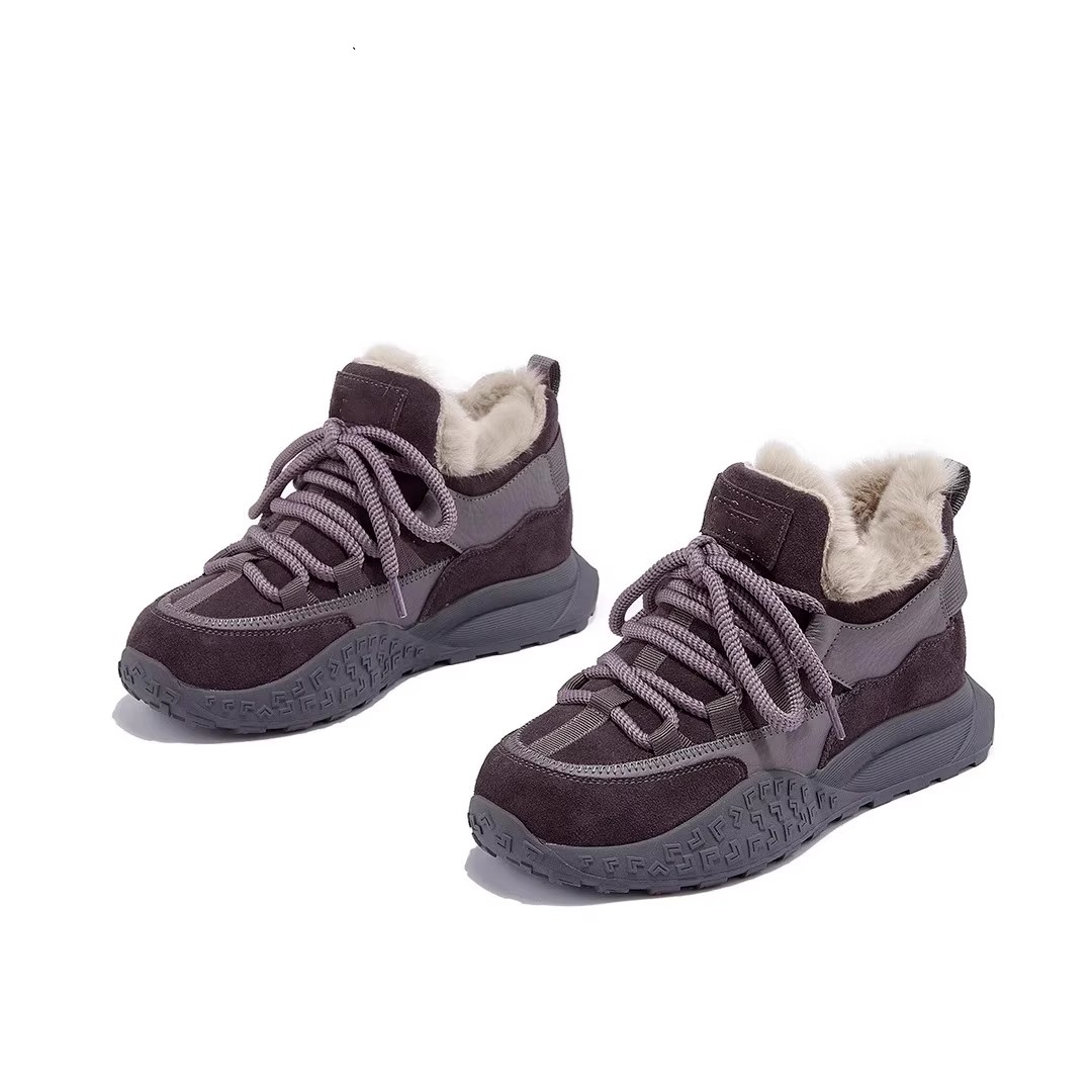 2025冬季新款加绒保暖抗寒休闲女鞋真皮时尚防滑舒适软底休闲鞋女