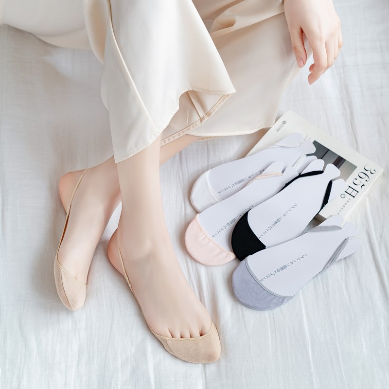 船袜高跟鞋超浅口防滑半掌女单