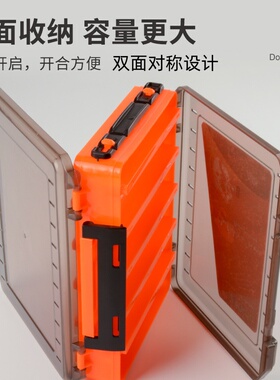 双面对称型便携路亚盒双层多功能米诺铅笔VIB铁板假饵收纳盒