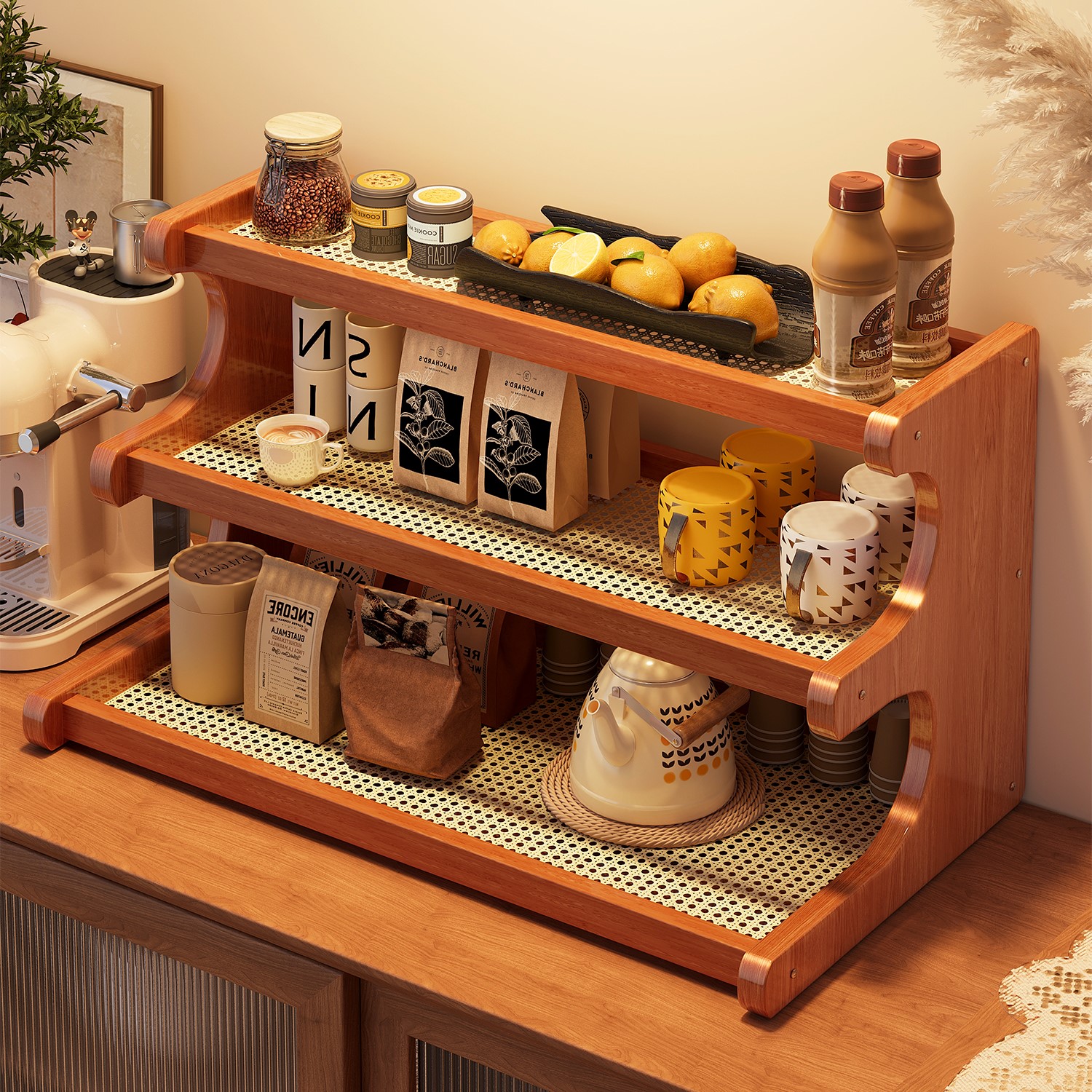 咖啡角杯架置物架桌面杯子收纳架