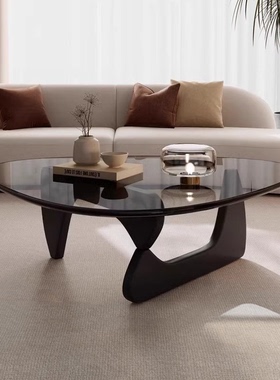 茶几客厅家用小户型2025新款网红极简玻璃简约现代创意中古风茶桌