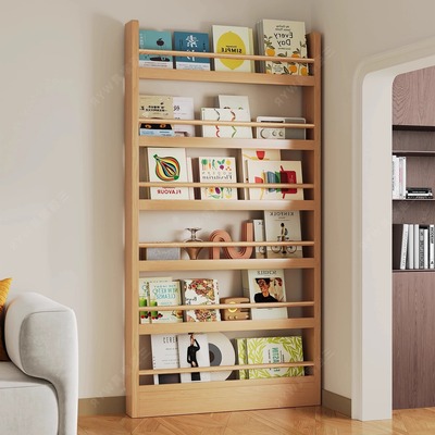 实木书架收纳架置物架