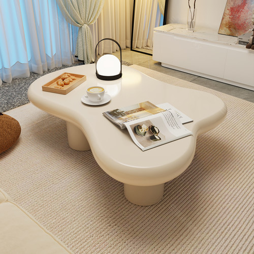 奶油风云朵茶几客厅家用小户型