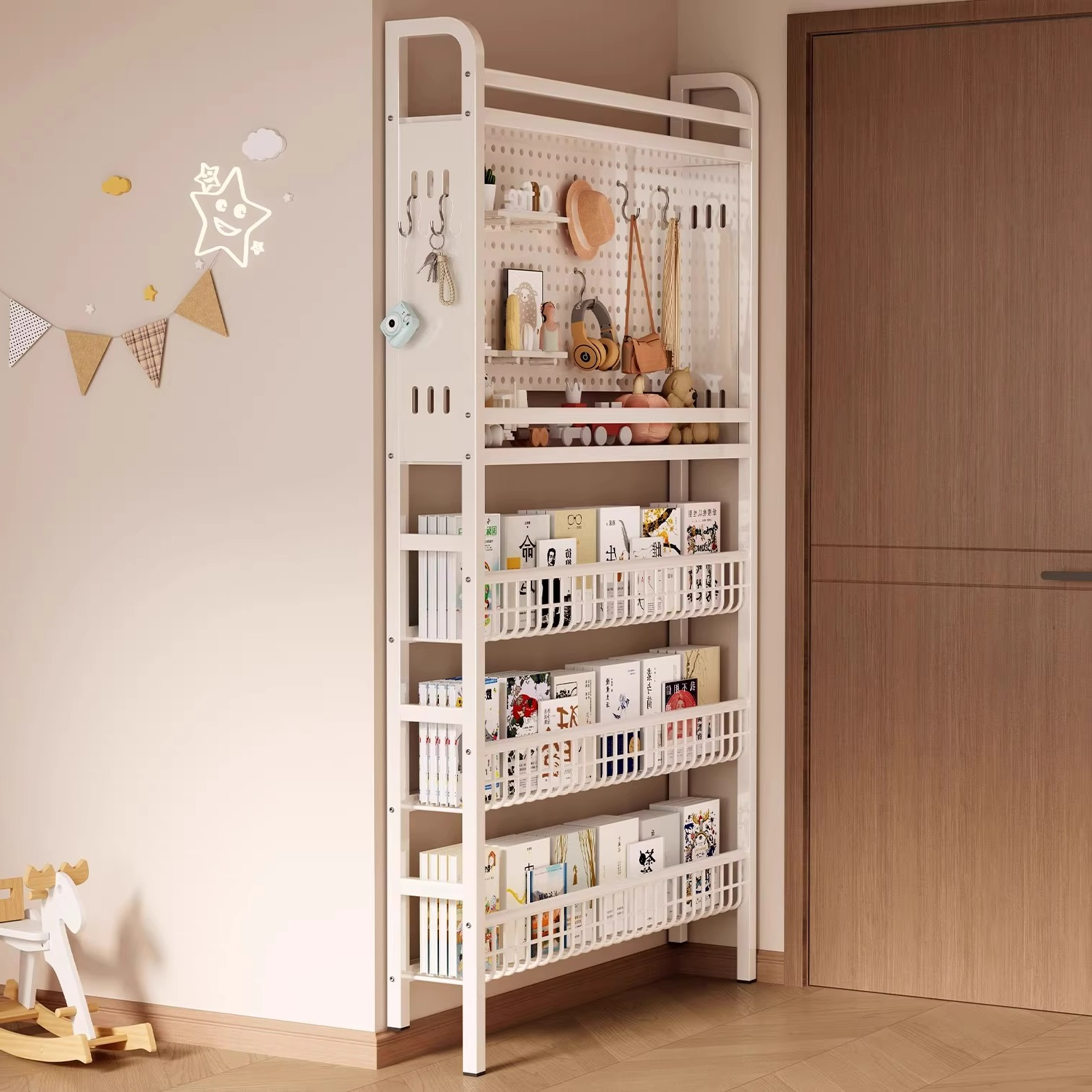 门后置物架入户超窄收纳架夹缝架