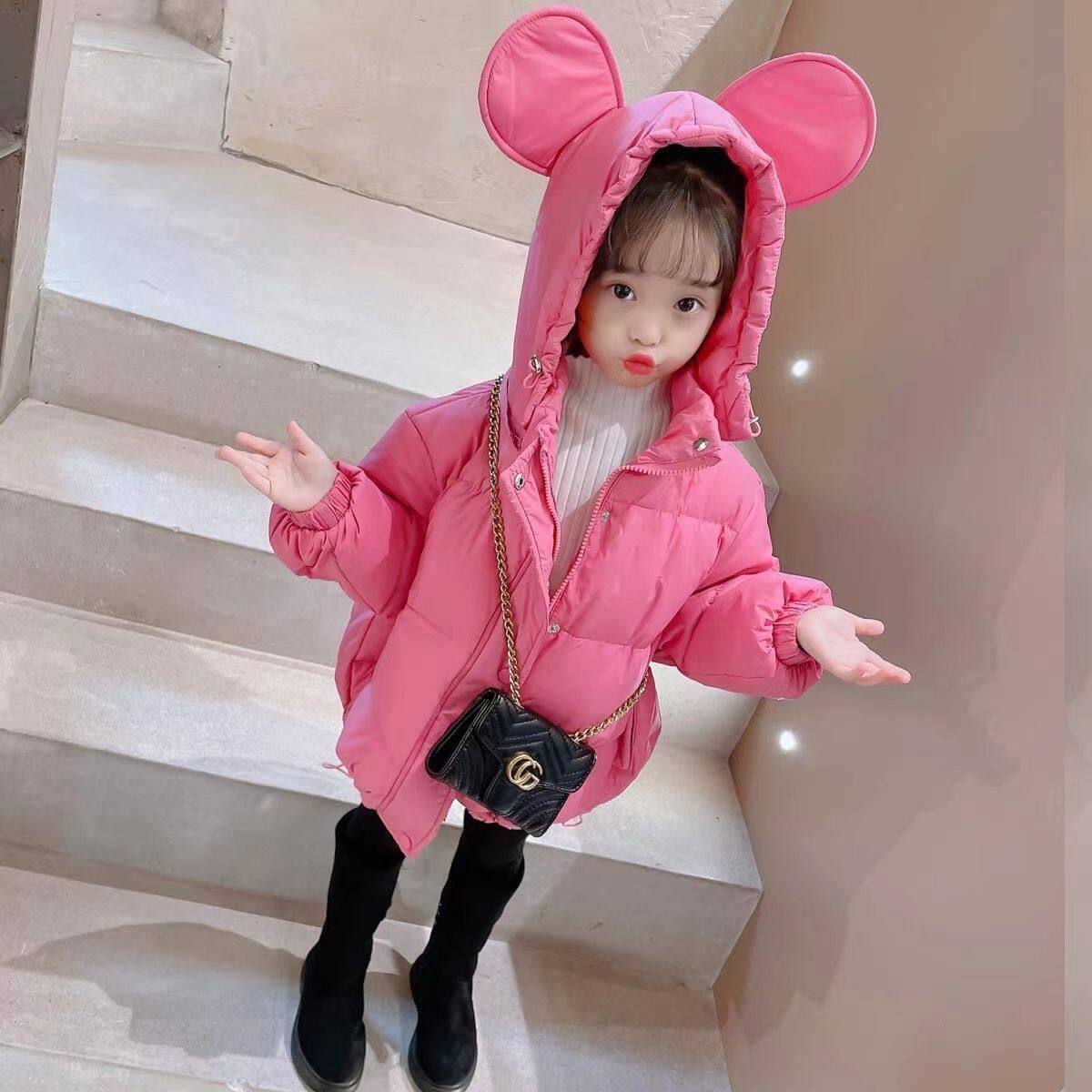 女童冬季棉服外套2025年新款儿童