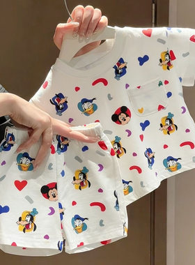 夏季新款卡通洋气女孩儿童宝宝可