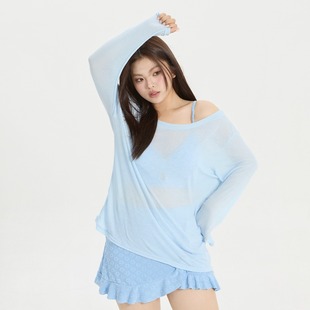 小楠泳衣 性感与优雅并存 微胖大码高级感高腰显瘦温泉三件套泳衣