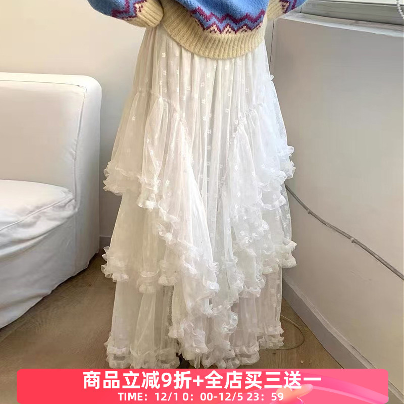 重工不规则半身裙小众显瘦直筒裙