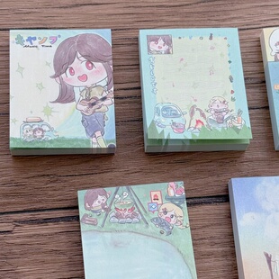 potato bb原创 露营系列迷你小便签 手帐百搭拼贴素材小本子